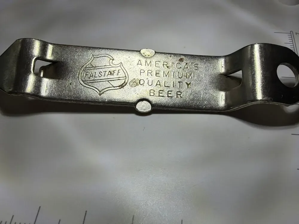 Vintage Falstaff Beer Bottle Can Opener Brewing Corp St Louis MO Advertising